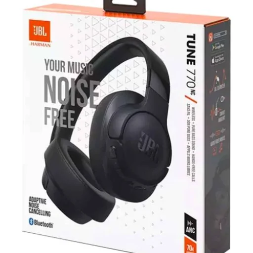 JBL Tune 770NC Bluetooth On-Ear Fejhallgató Fekete EU (JBL-T770-BLK2) - 3