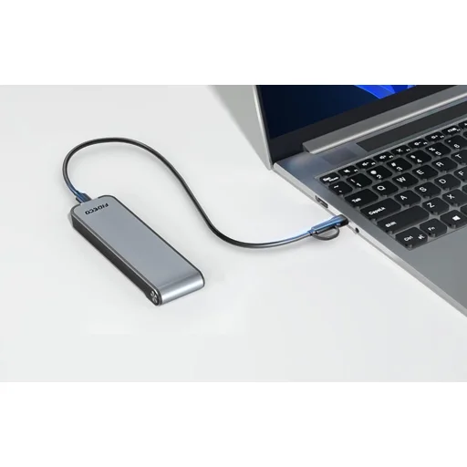 NVMe Ház USB 3.2 10Gbps FIDECO M210CP (szürke) - 3