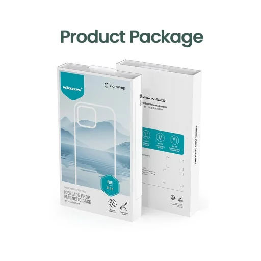 Nillkin Iceblade Prop Mágneses tok Apple iPhone 16 Fekete tok - 9