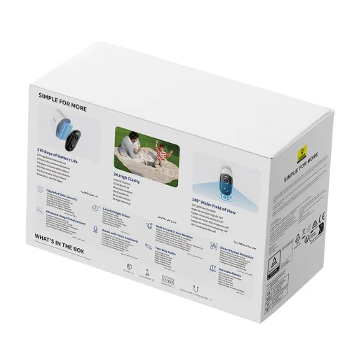 Biztonsági Kamera Baseus N1 Plus Fehér - 5