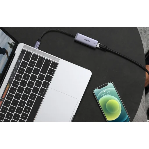 UGREEN CM483 USB-C RJ45 hálózati adapter (szürke) - 3