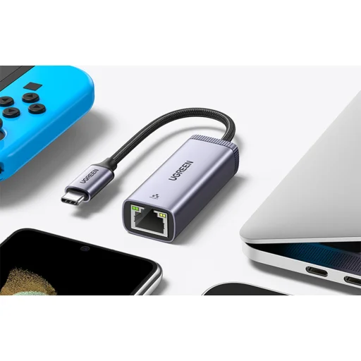 UGREEN CM483 USB-C RJ45 hálózati adapter (szürke) - 5