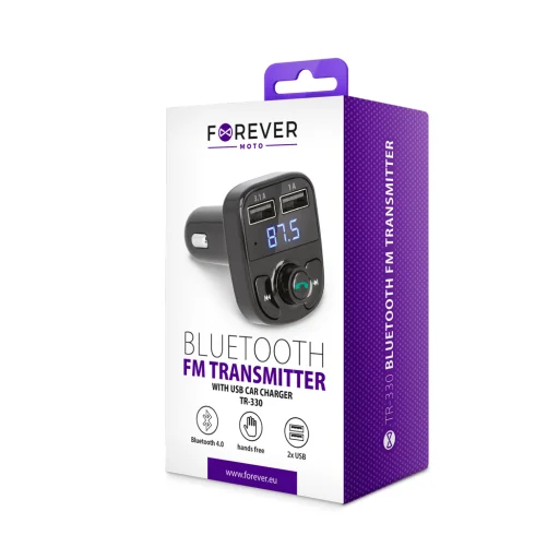 Forever TR-330 Bluetooth FM transmitter fekete - 4