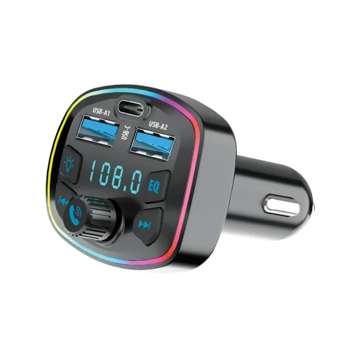 Forever FM transmitter Bluetooth TR-360 fekete - 1