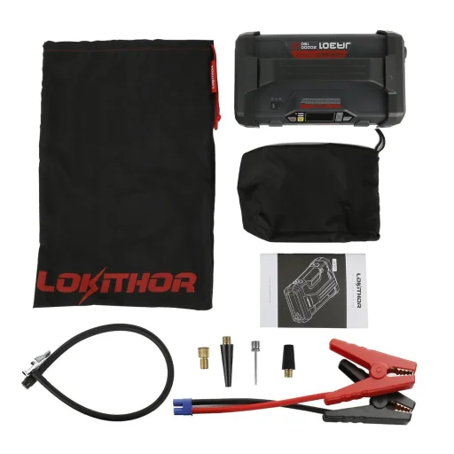 Lokithor JA301 Powerbank / Jump Starter, 2000A, kompresszor 10-150 PSI - 4