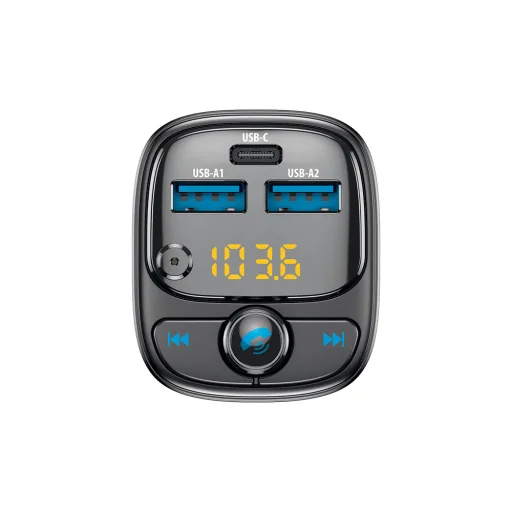 Forever FM transmitter Bluetooth 2 x USB-A 1 x USB-C PD 30W TR-370 fekete - 2