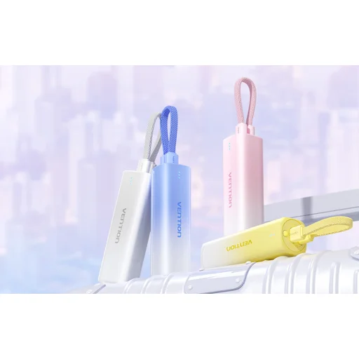 Powerbank 5000mAh Vention FHWM0 20W + USB-C to Lightning kábel (szürke) - 2