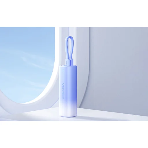 Powerbank 5000mAh Vention FHWM0 20W + USB-C to Lightning kábel (szürke) - 6