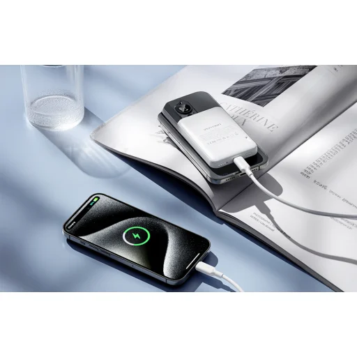 Mágneses Powerbank 5000mAh Vention FHSW0 20W (fehér) - 6