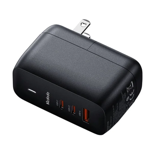 Mcdodo CH-8442 fali töltő UK/US/EU 2x USB-C + USB-A, kábel 2m - 3