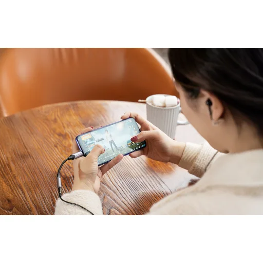 USB-C M - 3.5mm Jack DAC adapter Vention 1M (Szürke) - 8