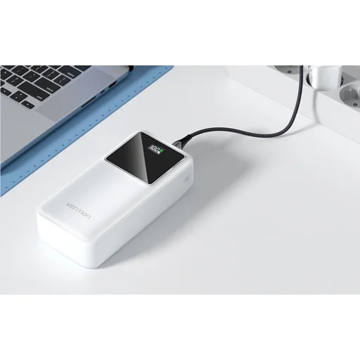 Vention Power Bank LED Kijelző 30000mAh, 22.5W (Fehér) - 8
