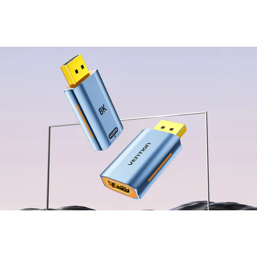 Adapter HDMI aljzat DisplayPort dugó Vention HFMH0 8K 60HZ (kék) - 3