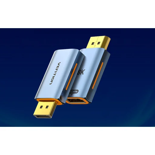 Adapter HDMI aljzat DisplayPort dugó Vention HFMH0 8K 60HZ (kék) - 2