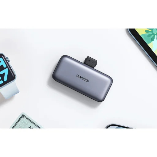 Powerbank 5000mAh Ugreen Nexode PB503, 20W (szürke) - 3