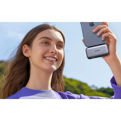 Powerbank 5000mAh Ugreen Nexode PB503, 20W (szürke) - 6