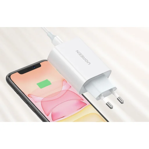 UGREEN CD127 Töltő, USB-C, PD3.0, QC4.0, 30W (fehér) - 3