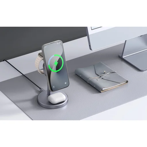 Mcdodo CH-2462 3-az-1-ben 15W Qi2 vezeték nélküli töltő + 33W fali töltő - 7