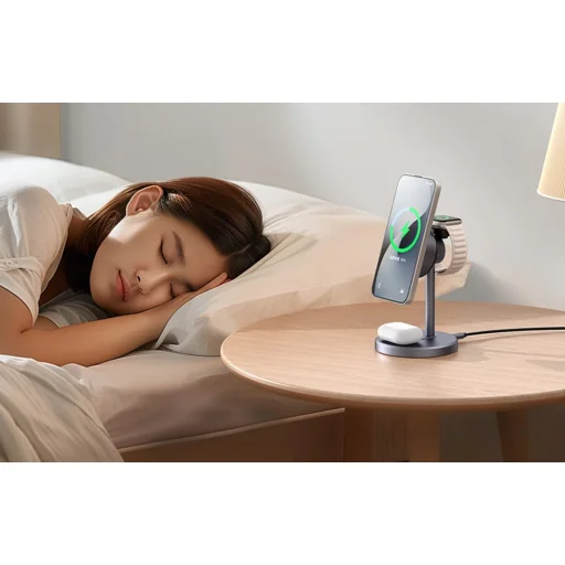 Mcdodo CH-2462 3-az-1-ben 15W Qi2 vezeték nélküli töltő + 33W fali töltő - 10