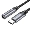 USB-C M - 3.5mm Jack DAC adapter Vention 1M (Szürke) thumbnail