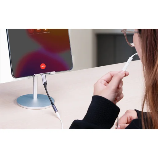 USB-C M - 3.5mm Jack DAC adapter Vention 1M (Szürke) - 3