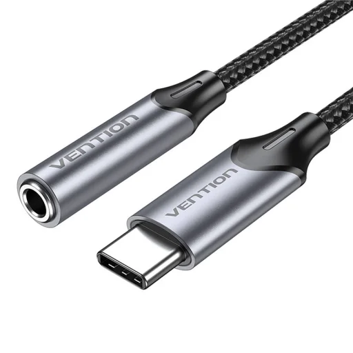 USB-C M - 3.5mm Jack DAC adapter Vention 1M (Szürke) - 1