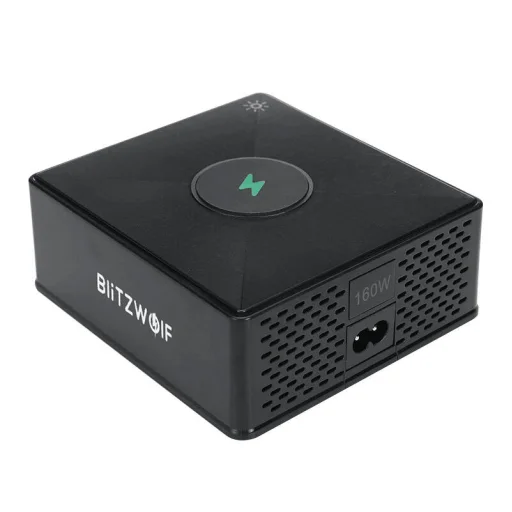 Blitzwolf 868H Hálózati töltő, 2xUSB-A, 3xUSB type-C, 160W (fekete) - 4