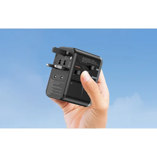 Vention FJFB0 GaN 2xUSB-C 2xUSB-A univerzális utazó adapter 65W (fekete) - 5