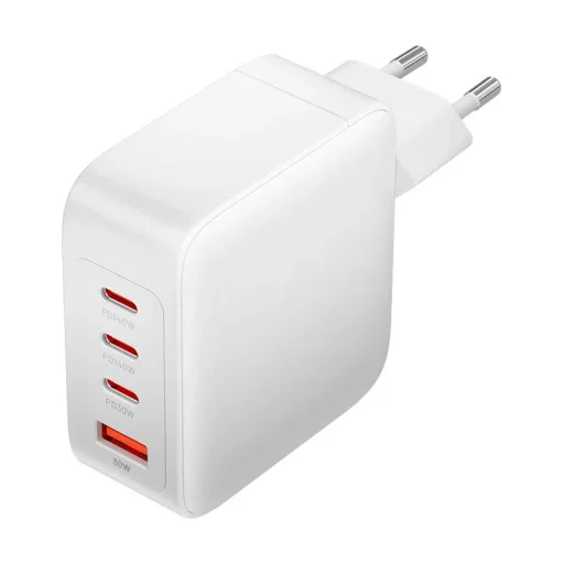 Vention, FEIW0-EU, Hálózati USB-C, Type-C töltő, 3xUSB-C, USB-A, 140W/140W/30W/18W, GaN (fehér) - 1
