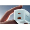 Yueqi 70W GaN USB-C + USB-A hálózati töltő (kék), thumbnail