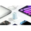 Yueqi 70W GaN USB-C + USB-A hálózati töltő (kék), thumbnail