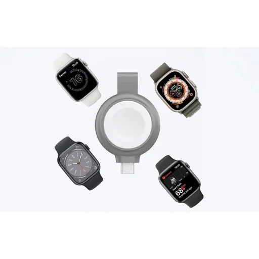 INVZI Mágneses Vezeték Nélküli Töltő, NVZAWC01, Apple Watch-hoz, 5W, MFi Tanúsítvánnyal, USB-C Porttal - 2