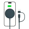 Tech-protect Qi15w-a44 Mágneses Magsafe Vezeték Nélküli Töltő Sötétkék thumbnail