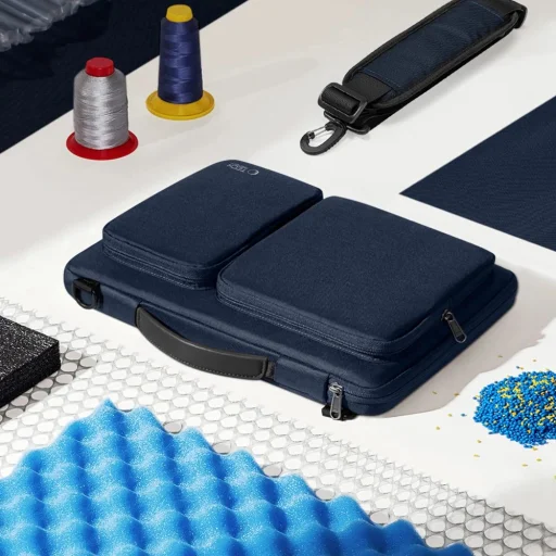 Tech-protect Defender Bag Laptop 13-14 Tengerészzöld - 9