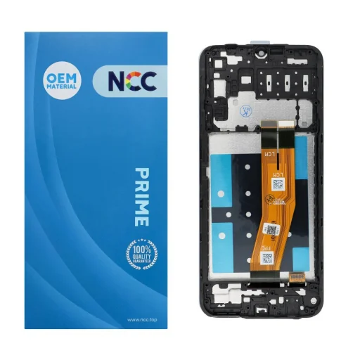 NCC LCD kijelző SAMSUNG A14 4G A145B/P/R OEM kerettel - 5