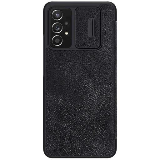 Nillkin Qin bőr fliptok Samsung Galaxy A73 fekete tok - 2