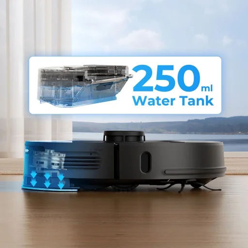 UWANT U100 Lite Robotporszívó felmosó funkcióval + Töltőállomás - Szürke - 15