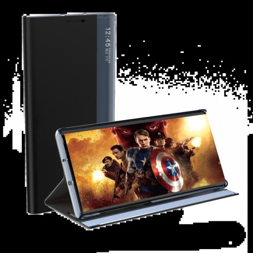 Új Sleep Case fliptok Samsung Galaxy A73 rózsaszín tok - 8