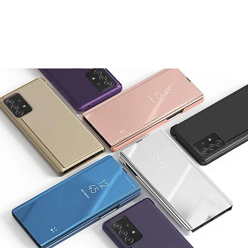 Clear View flipové puzdro Samsung Galaxy A73 ružové puzdro - 4