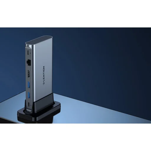 Lention dokkoló állomás AV USB-C szürke - 2