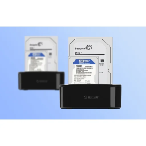Orico egyrekeszes HDD dokkoló 6218US3-EU-BK-BP-IP - 6