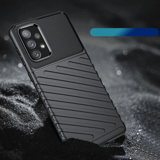Thunder Case rugalmas páncélozott tok Samsung Galaxy A73 fekete tok - 5