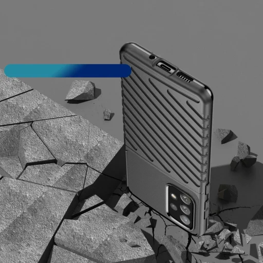 Thunder Case rugalmas páncélozott tok Samsung Galaxy A73 fekete tok - 7