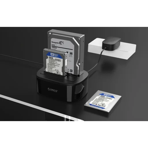 Orico HDD Dokkoló Állomás 3.5 Inch Két Rekeszes USB-A 3.0 - 5