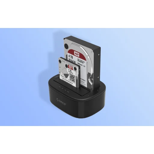 Orico HDD Dokkoló Állomás 3.5 Inch Két Rekeszes USB-A 3.0 - 6