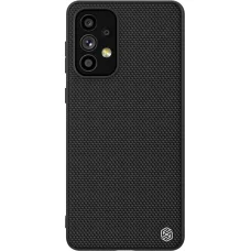 Nillkin Textured Case tartós, megerősített tok gélkerettel és nejlon hátlappal Samsung Galaxy A73 fekete tok