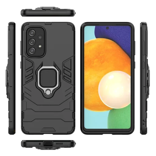 Ring Armor masszív hibrid tok és mágneses tartó Samsung Galaxy A73-hoz fekete tok - 5