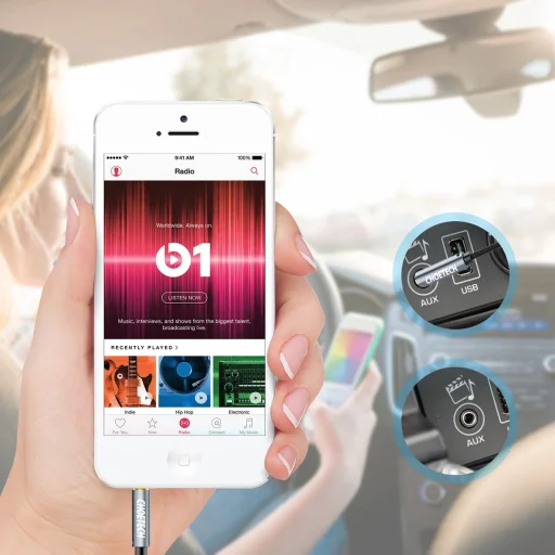 Choetech AUX002 kábel mini jack 3.5mm (férfi) / mini jack 3.5mm (férfi) 1.2m - fekete - 7