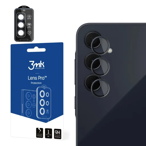 3mk Lens Protection Pro fekete üvegfólia a kamera lencséhez Samsung Galaxy A35 5G - 1