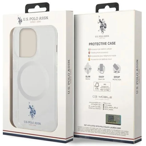US Polo USHMP15LUCIT iPhone 15 Pro 6.1" átlátszó MagSafe Collection tok - 8
